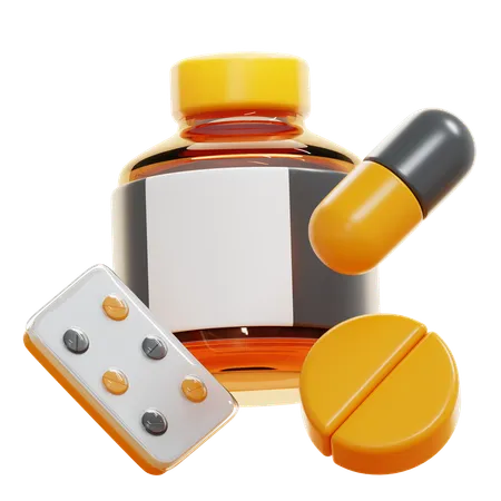 Medicamento  3D Icon