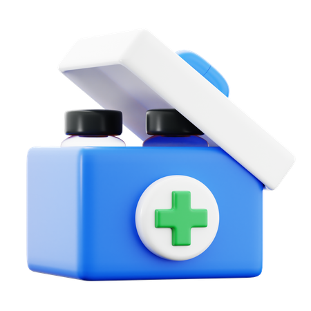Medical Aid Box  3D Icon
