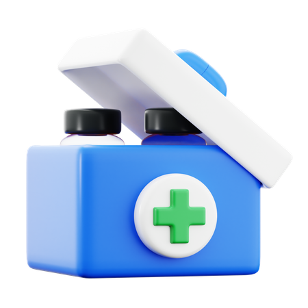 Medical Aid Box  3D Icon