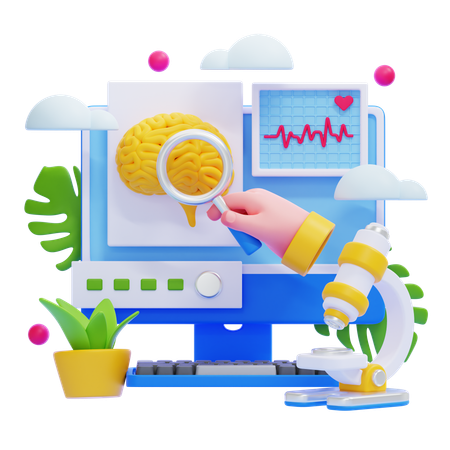 Medical Analyzing Disease  3D Illustration