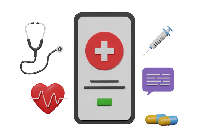 Medical App  3D Icon