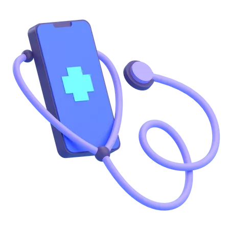 Medical app  3D Illustration