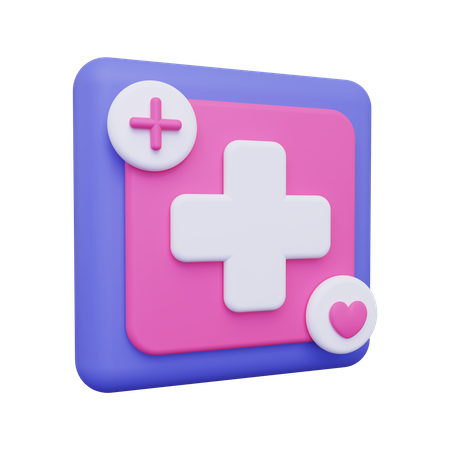 Medical App  3D Illustration