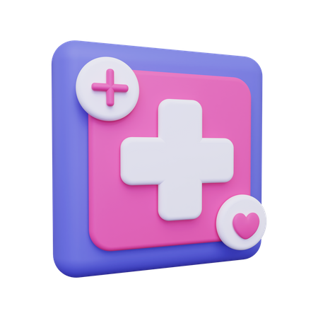 Medical App 3D Illustration
