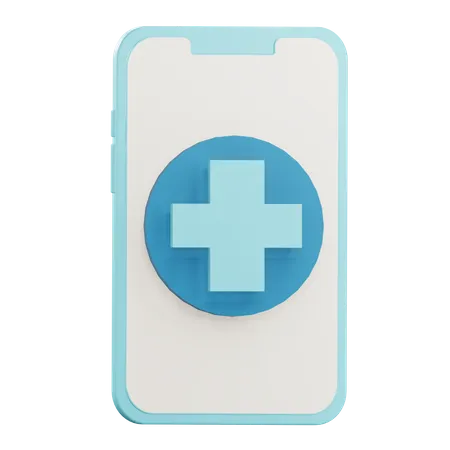 3 D Medical App Illustration With Transparetnt Background 3D Icon
