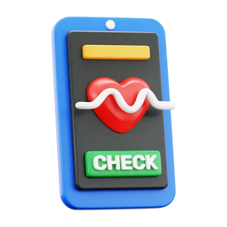Medical Checkup Mobile App Smart Phone Application On Screen Hospital 3 D Icon Illustration Render Design 3D Icon