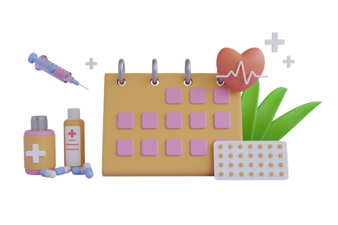 Medical Appointment 3D Illustration