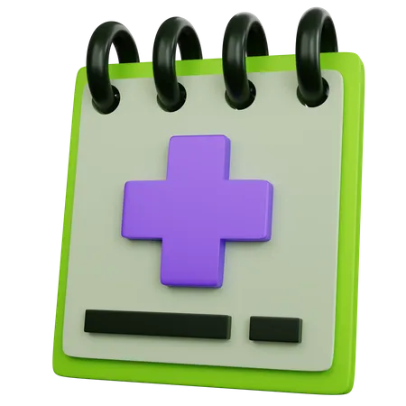 3 D Rendering Medical Note Pad Isolated 3D Icon