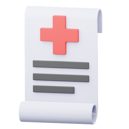 Medical bill  3D Icon