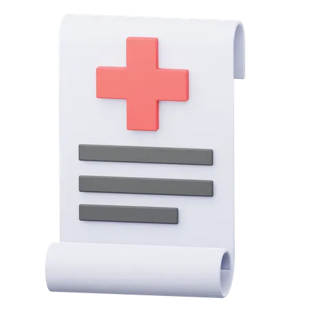 Medical bill  3D Icon