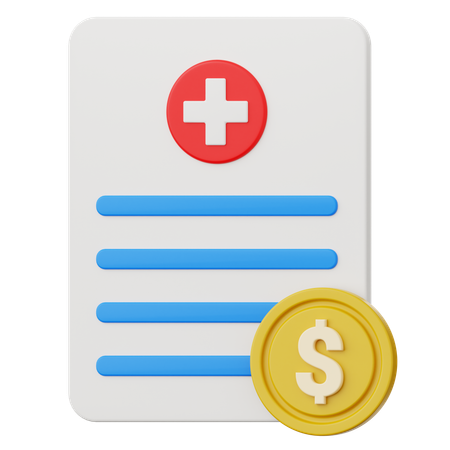 Medical Bill  3D Icon