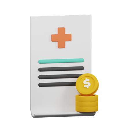 Medical Bill  3D Icon