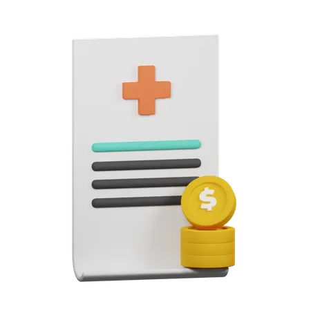 Medical Bill  3D Icon