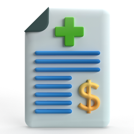 Medical Bill  3D Icon