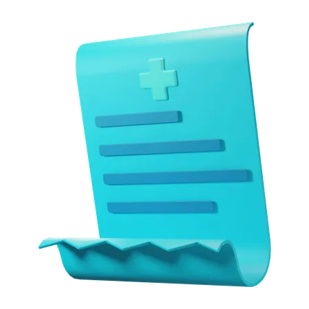 Medical Bill  3D Illustration