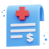 medical bill emoji 3d