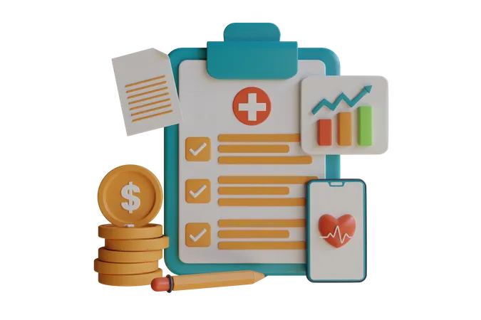 3 D Illustration Of Medical Bill To Pay For Medicines Rising Medicine Cost And Medication Prices Surging Costs Of Pharmacy 3 D Illustration 3D Illustration