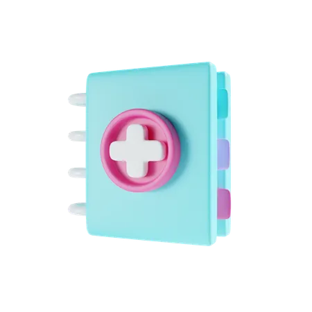 Medical Book 3 D Illustration 3D Icon