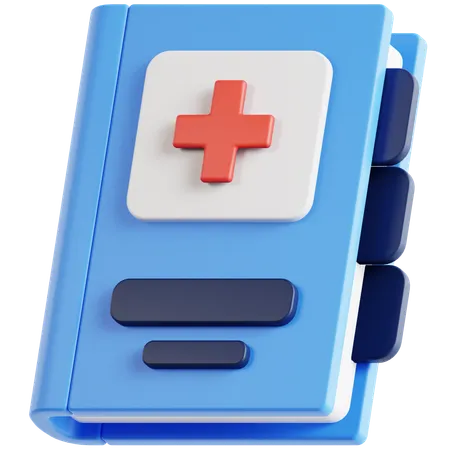 Medical Book 3 D Icon 3D Icon