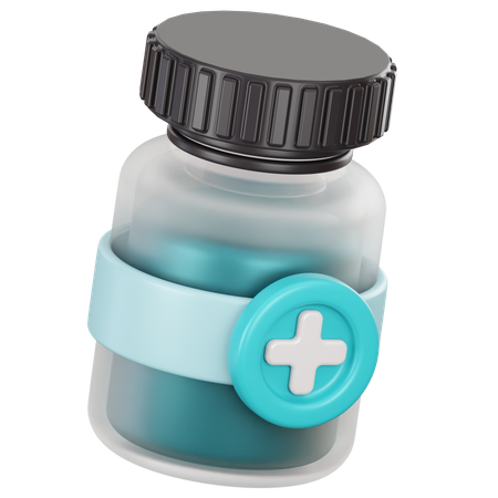 Medical Bottle  3D Icon