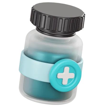 Medical Bottle  3D Icon