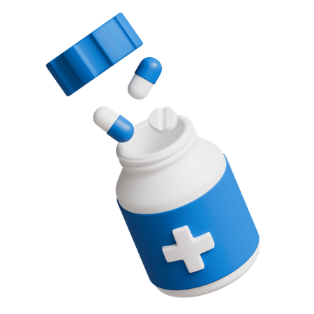 Medical bottle  3D Icon
