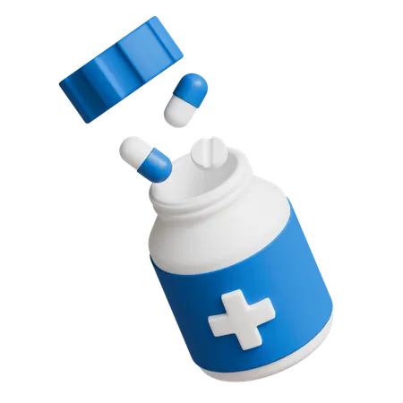 Medical bottle  3D Icon