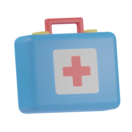 Medical First Aid Box 3D Illustration