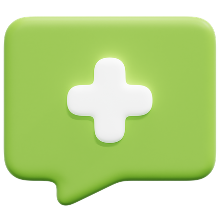 Medical bubble  3D Icon