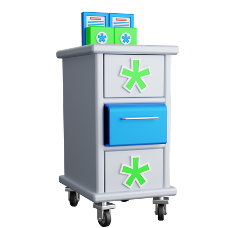 Medical Cabinet  3D Icon