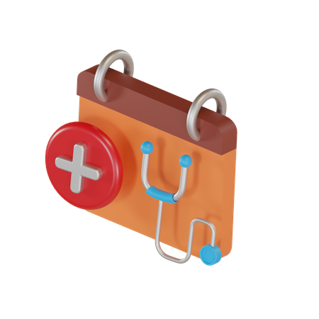 Medical Calendar  3D Illustration