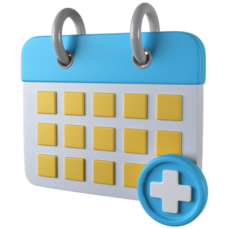 Medical Calendar  3D Illustration