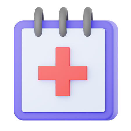 Medical Calendar 3D Icon