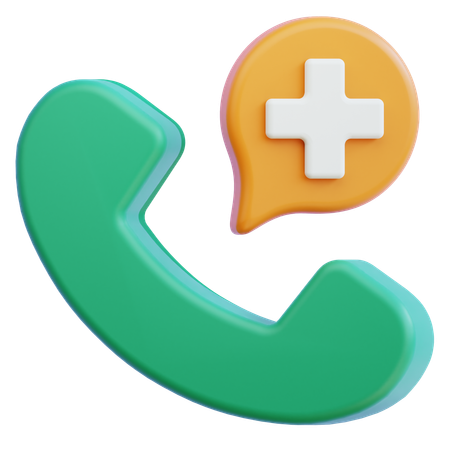 Medical call  3D Icon