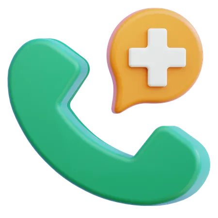 Medical call  3D Icon