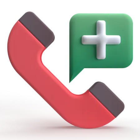 Medical Call  3D Icon