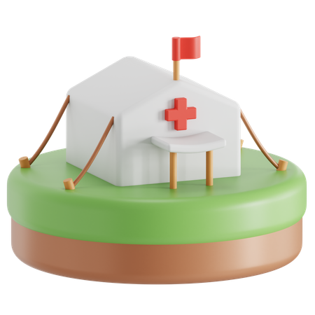 Medical camp  3D Icon