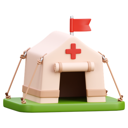 Medical Camp  3D Icon