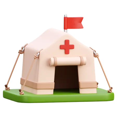 Medical Camp  3D Icon