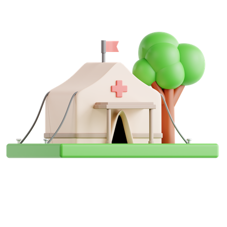 Medical Camp  3D Icon