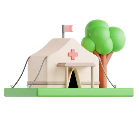 Medical Camp  3D Icon