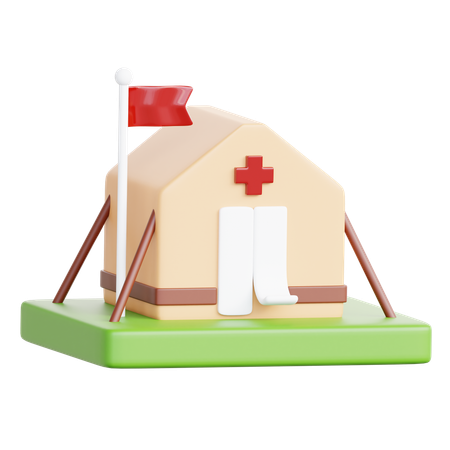 Medical Camp  3D Icon