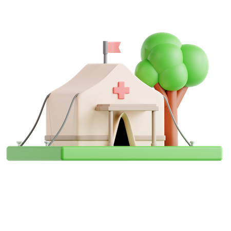 Medical Camp 3D Icon
