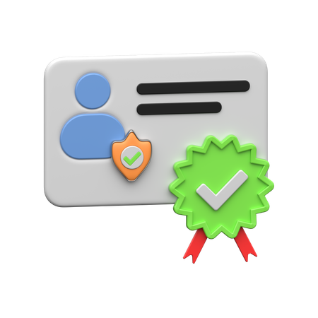 Medical Certificate  3D Icon
