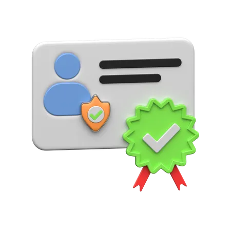 Medical Certificate  3D Icon