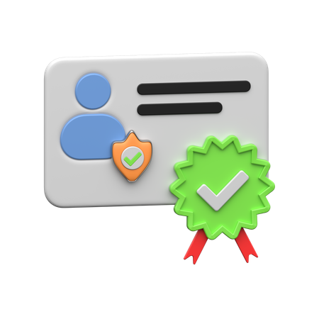 Medical Certificate  3D Icon