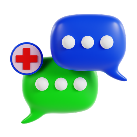 Medical Chat  3D Icon