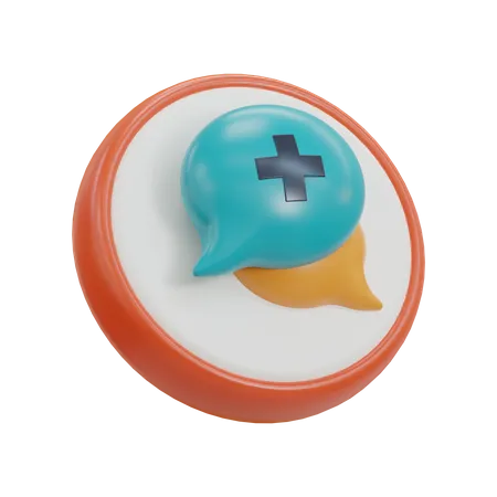 Medical Chat  3D Icon