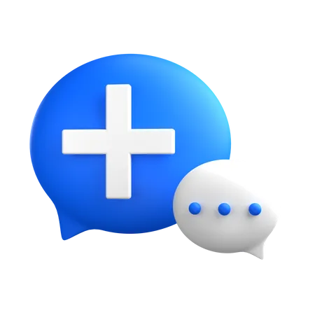 Medical Chat  3D Icon