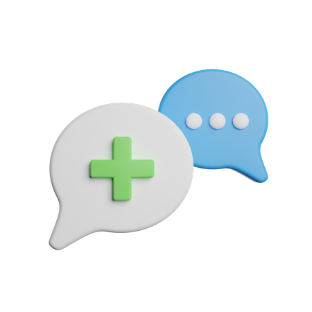 Medical Chat  3D Icon